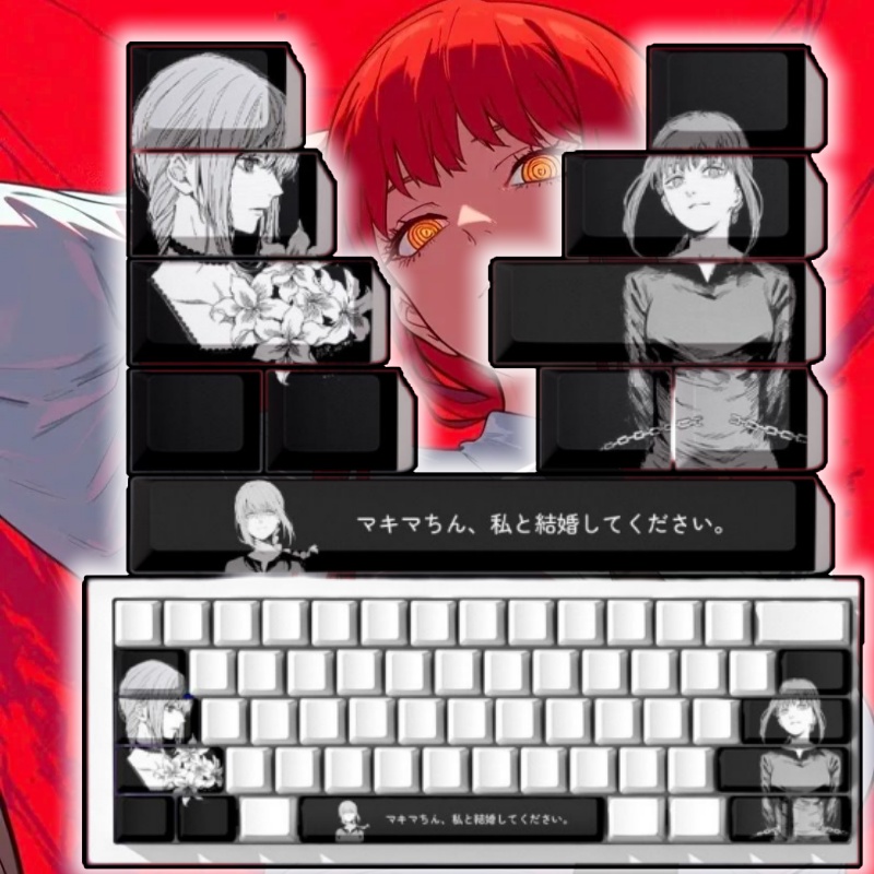 Gaming Accessories Men - Keycaps sur le thème de Chainsaw