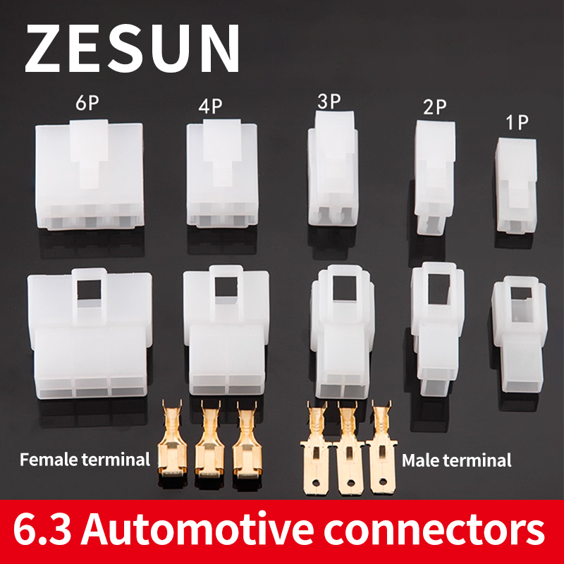 Sleeved Cable Kit - 5/10/20 ensembles 6.3 connecteurs enfichables pour