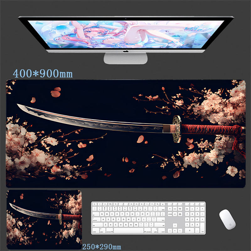 Gaming Accessories Companies - Tapis de souris couteau guerrier samouraï,