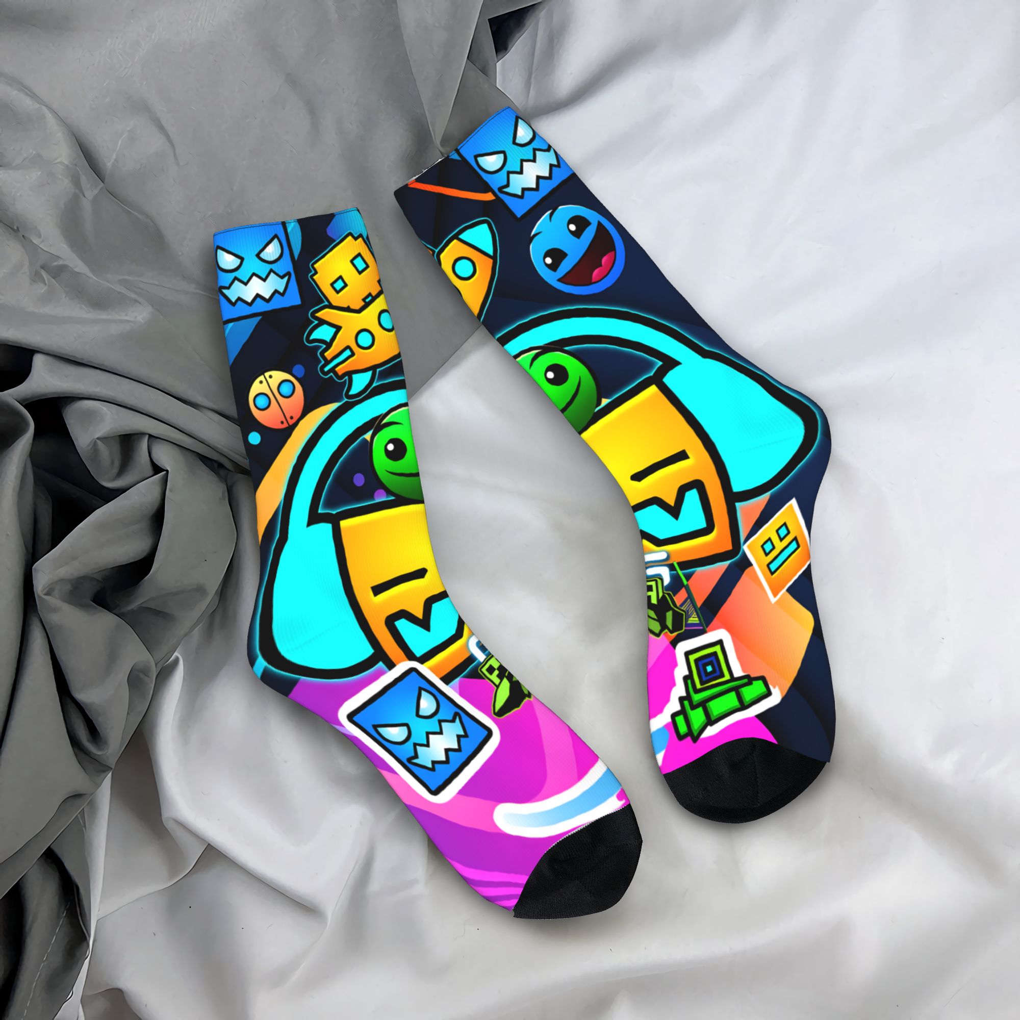 Gaming Accessories Men - Chaussettes de jeu à géométrie, bas