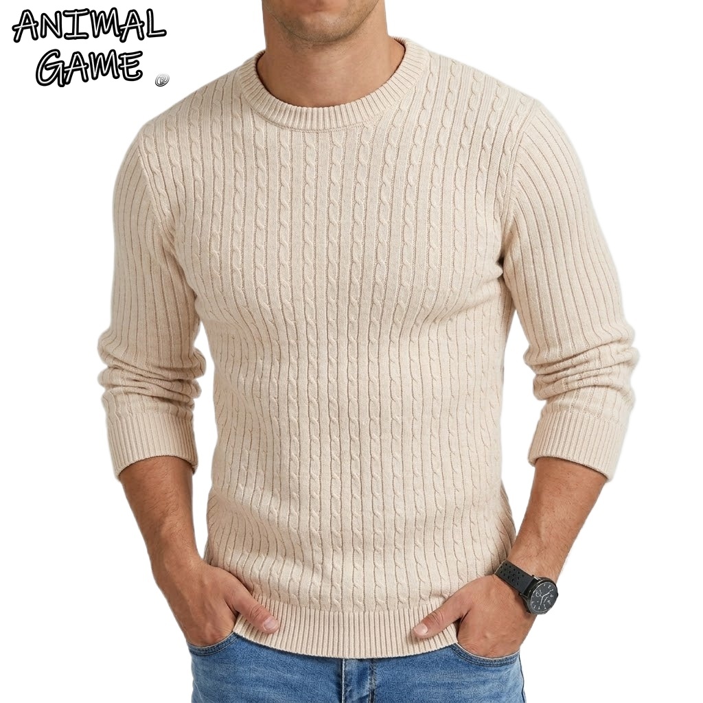 Sleeved Cable Kit - Nouveau Pull Homme à Manches Longues