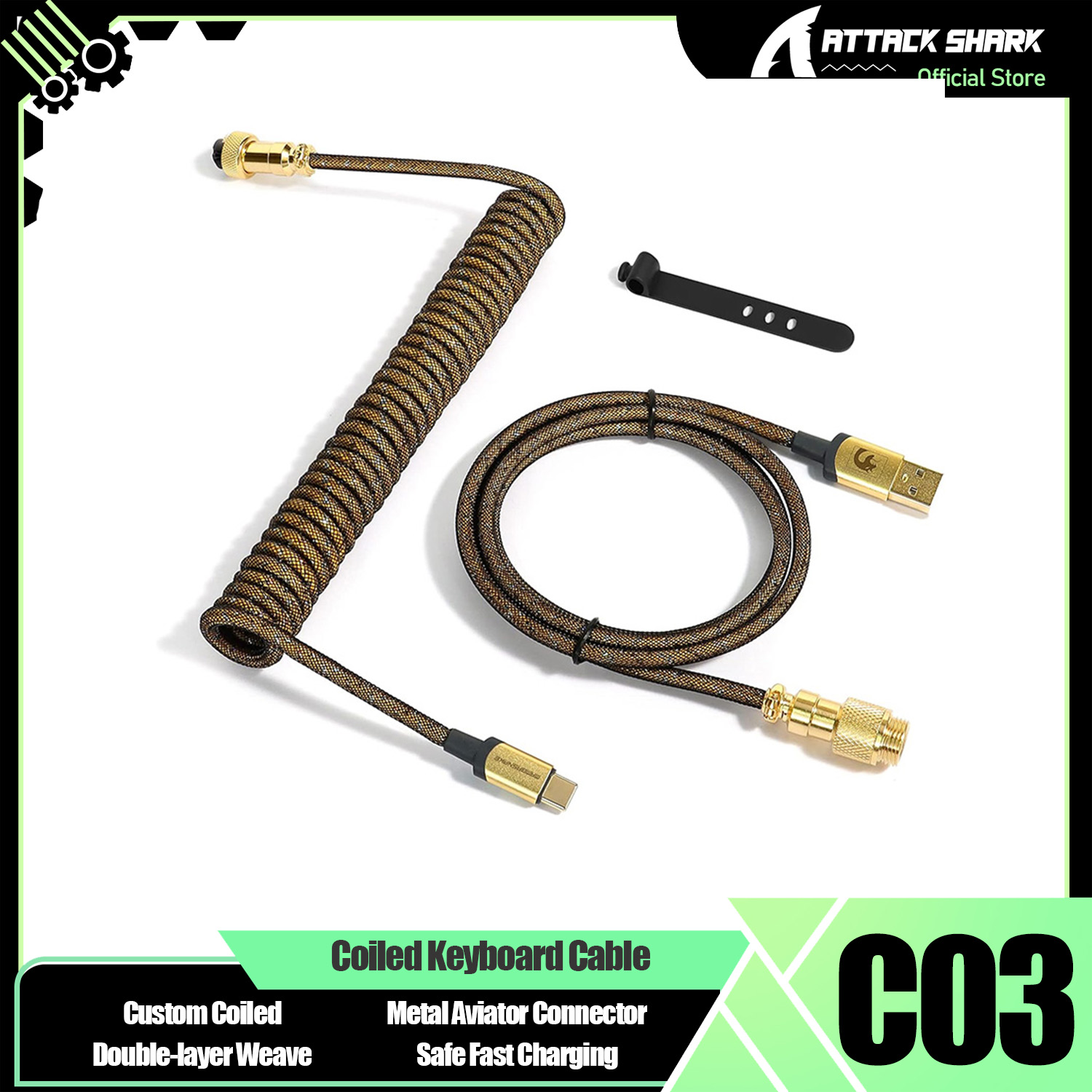 ATTACK SHARK * MAMBASNAKE C03  - Sleeved Cable Kit avis et prix
