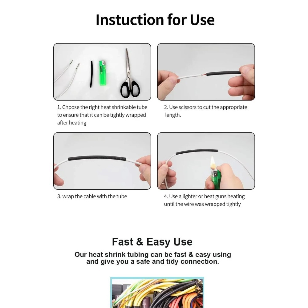 Kit de tubes thermorétractable - Sleeved Cable Kit avis et prix